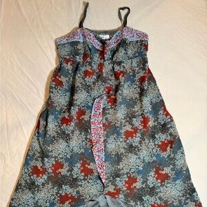 Kensie Red and Blue Floral Dress